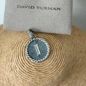 David Yurman Cable Collectibles Initial I Enhancer Charm Pendant